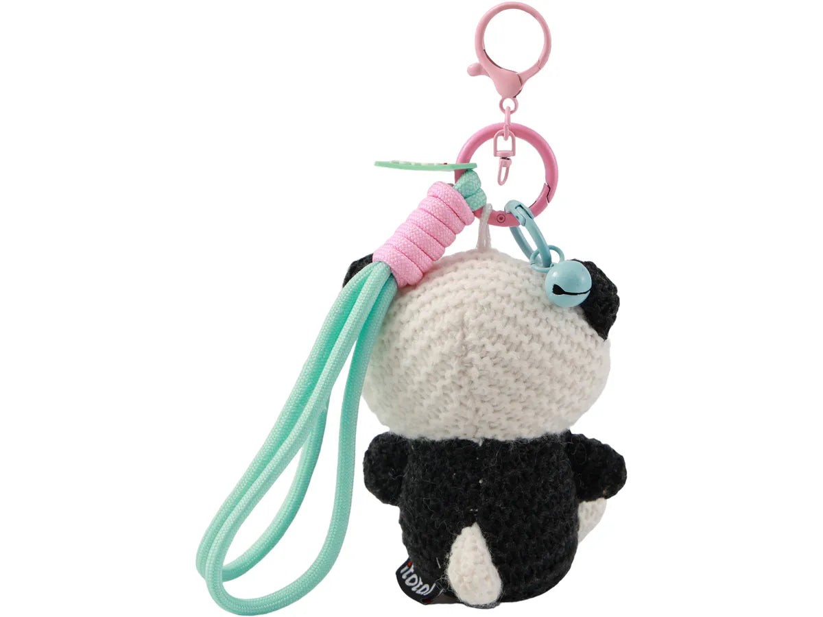 Schlüsselanhänger gehäkelt Panda