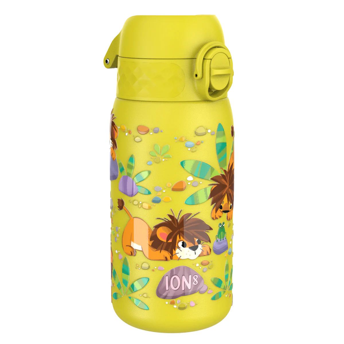 Kinder Edelstahl Trinkflasche Ion8 400ml Löwe