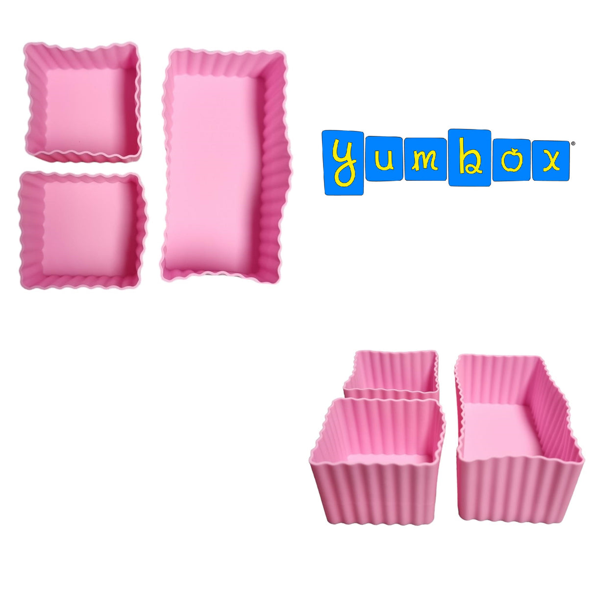 Yumbox Silikonformen Set 3-teilig Rosa