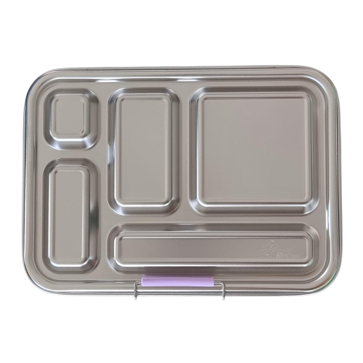 Edelstahl Znünibox Baurelia Box Eco mit 5 Unterteilungen Flieder