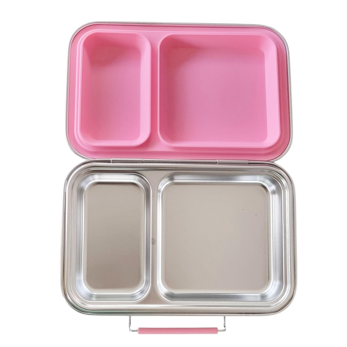 Edelstahl Znünibox Baurelia Box Eco mit 2 Unterteilungen Rosa