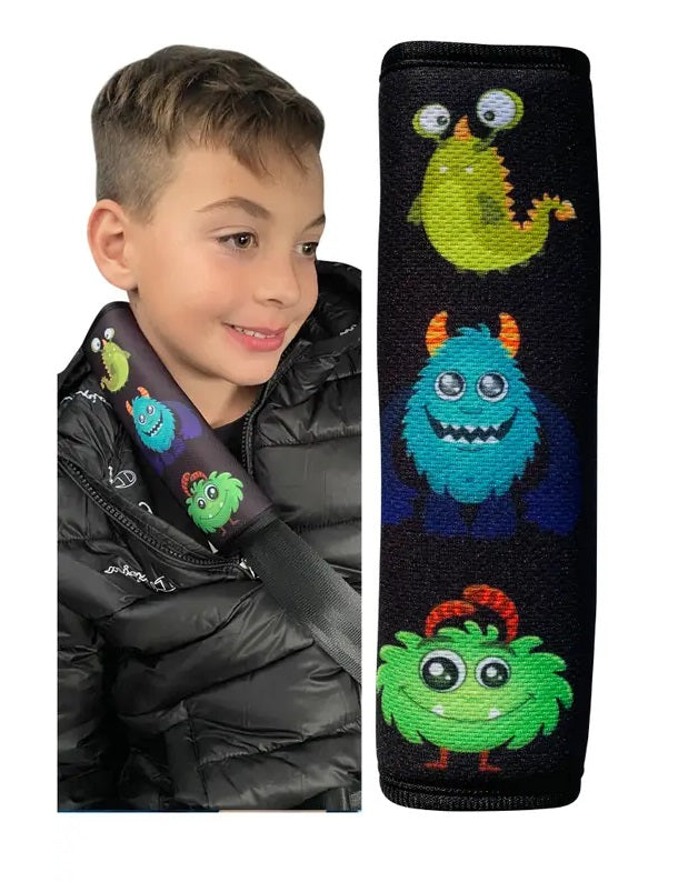Kinder Autogurt Schutzpolster Monster