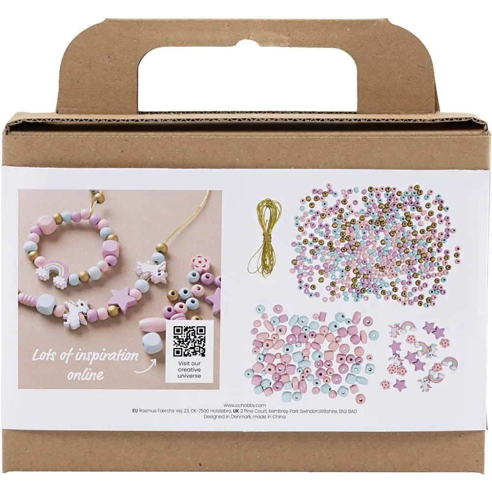 Bastelset Kinder Schmuck Set Pastell Einhorn