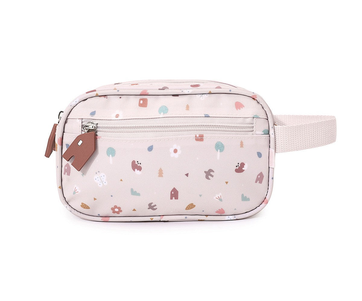Kinder Necessaire Kulturbeutel Nature Muster XL