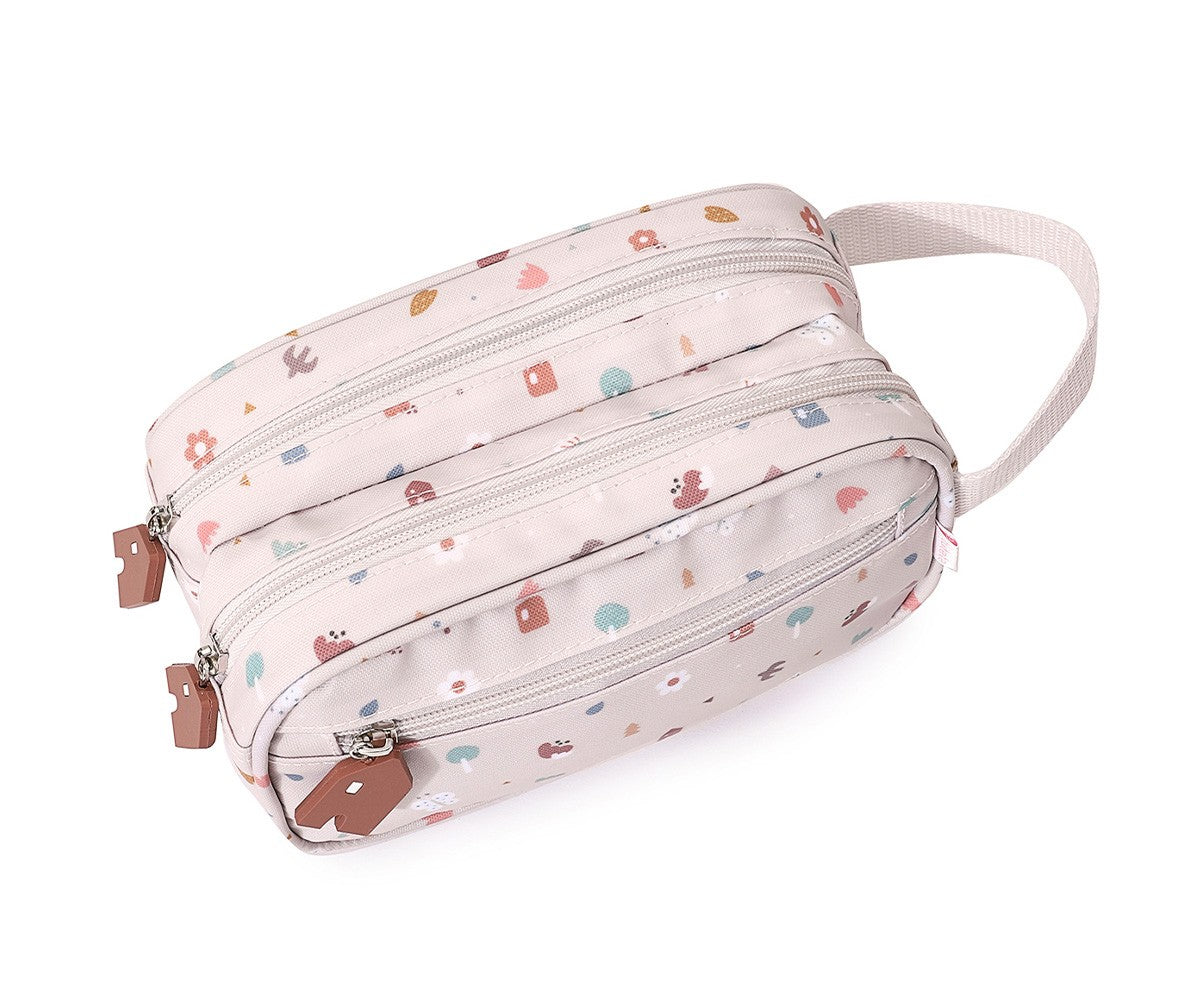 Kinder Necessaire Kulturbeutel Nature Muster XL