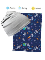 Kinder Übergangs Mütze & Schal Astronaut