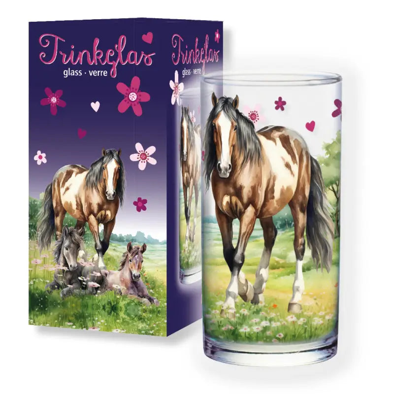 Trinkglas Pferd