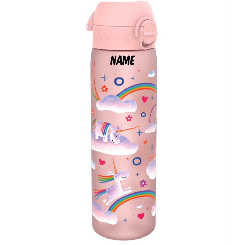 Trinkflasche Ion8 500ml mit Motiv Einhorn Rosa