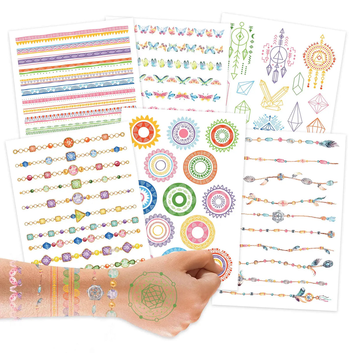 Kindertattoo mit Glitzer Schmuckelemente