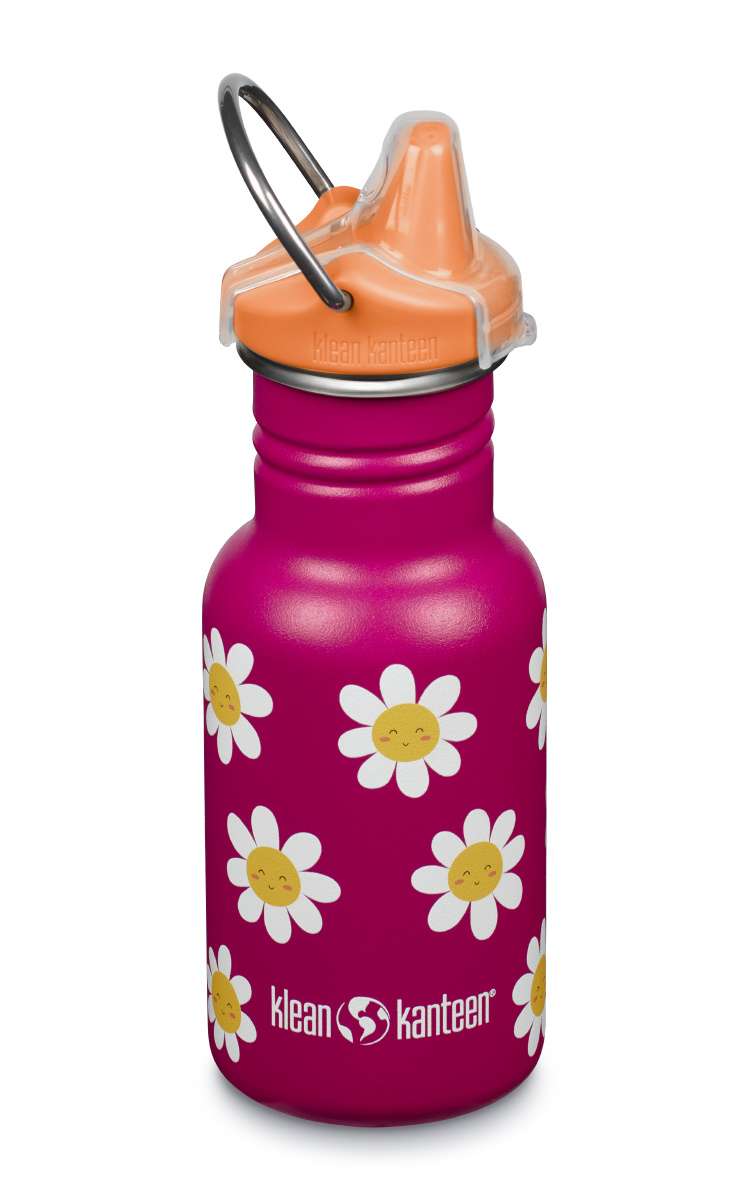 Kinder Edelstahl Trinkflasche Klean Kanteen Sippy Happy Flowers