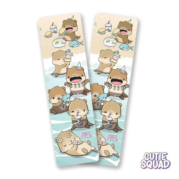 Lesezeichen Kawaii Otter Strand