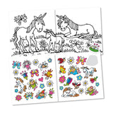 Mini Malbuch Mädchen mit Sticker assortiert