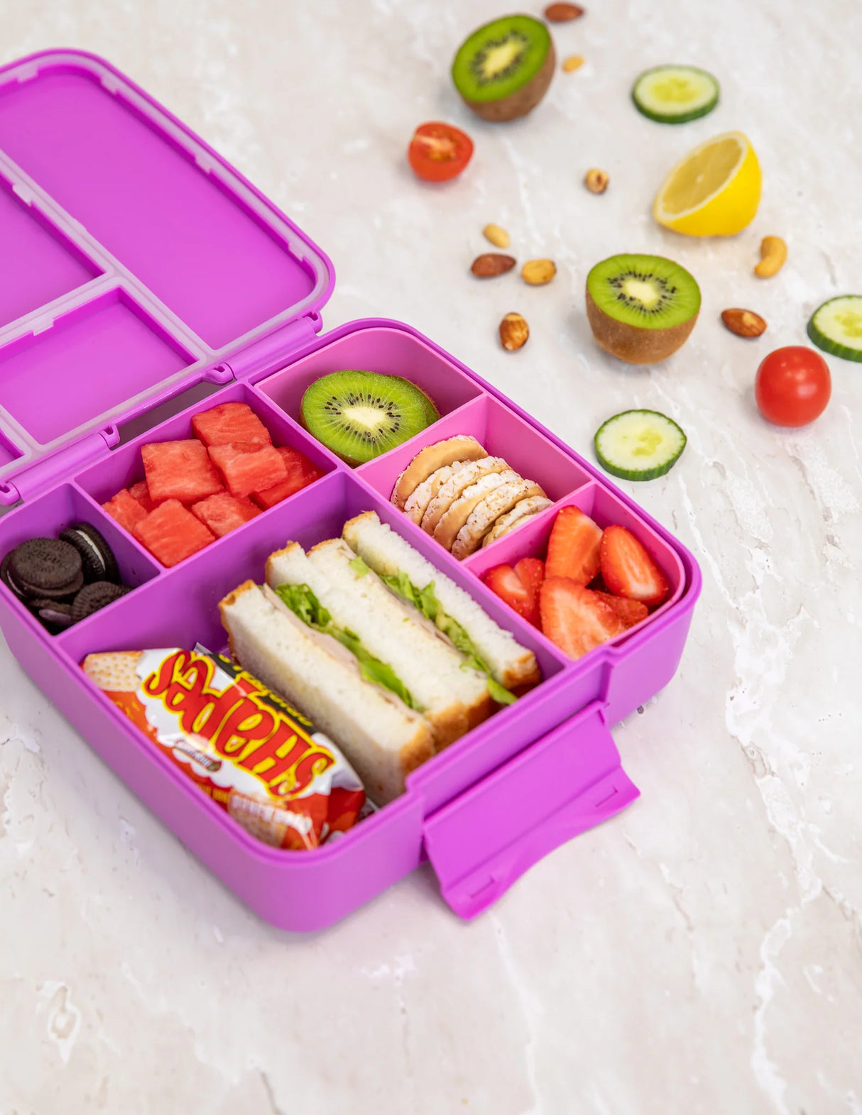 Znünibox MontiiCo Lunchbox Bento Feast Fuchsia