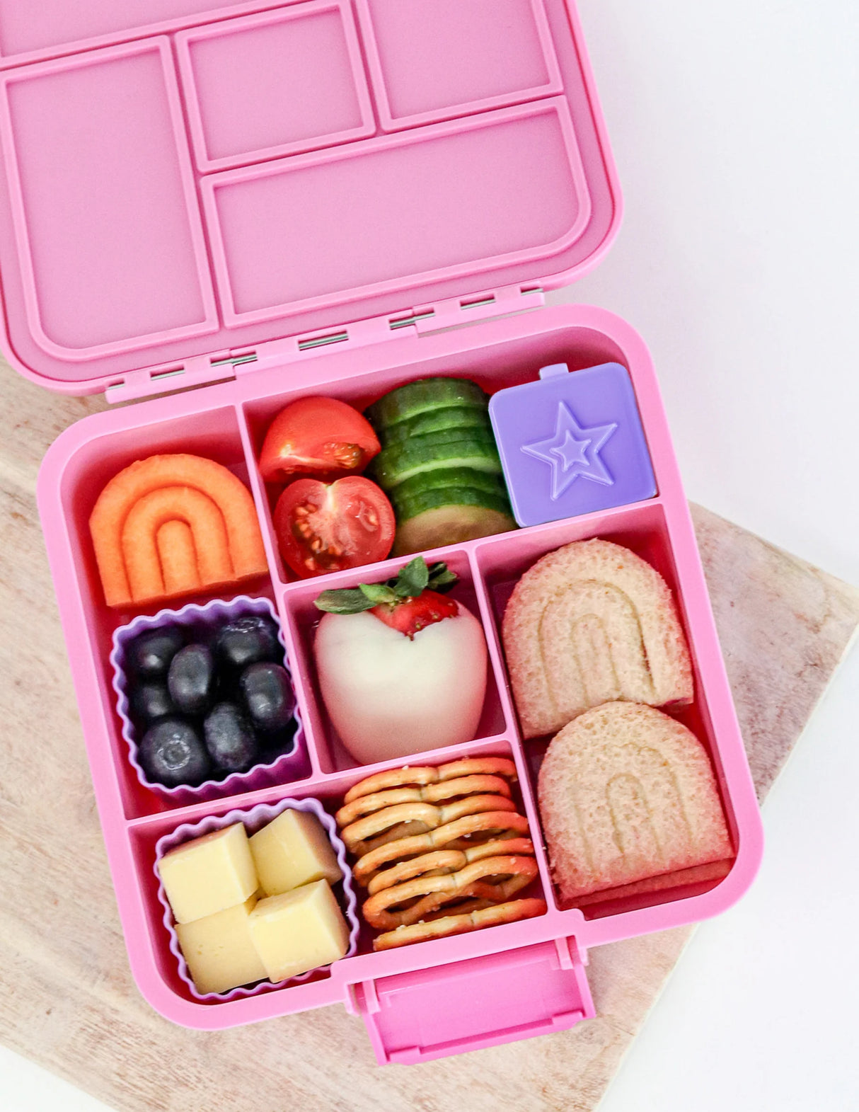 Ausstechformen Lunch Punch Sandwich Regenbogen