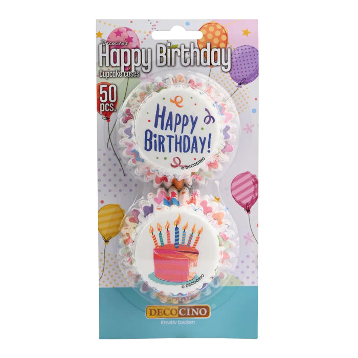 Muffinförmchen Set Happy Birthday 50 Stück