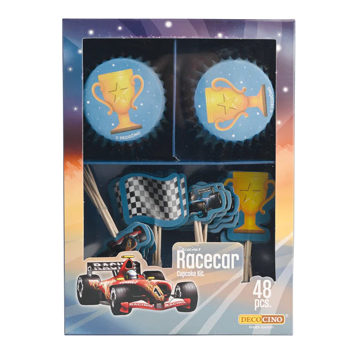 Muffinförmchen Set Rennautos