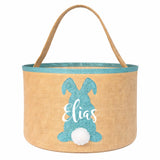 Osternest und Osterkorb Tasche Hase Glitzer Türkis
