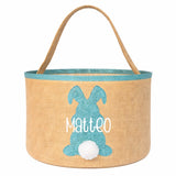 Osternest und Osterkorb Tasche Hase Glitzer Türkis