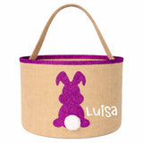 Osternest und Osterkorb Tasche Hase Glitzer Pink