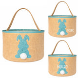 Osternest und Osterkorb Tasche Hase Glitzer Türkis