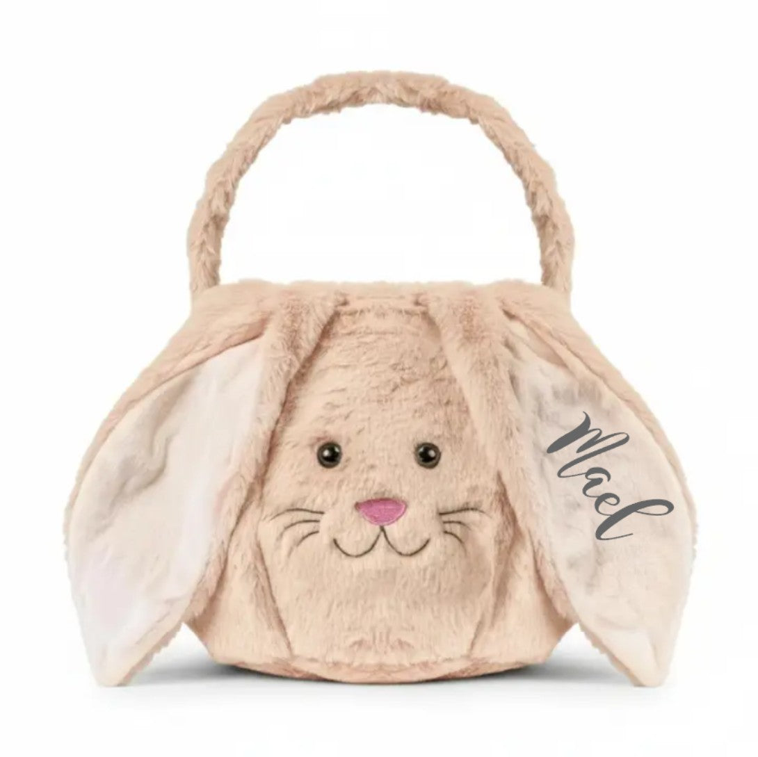 Osternest und Osterkorb Tasche Kuschelhase Beige