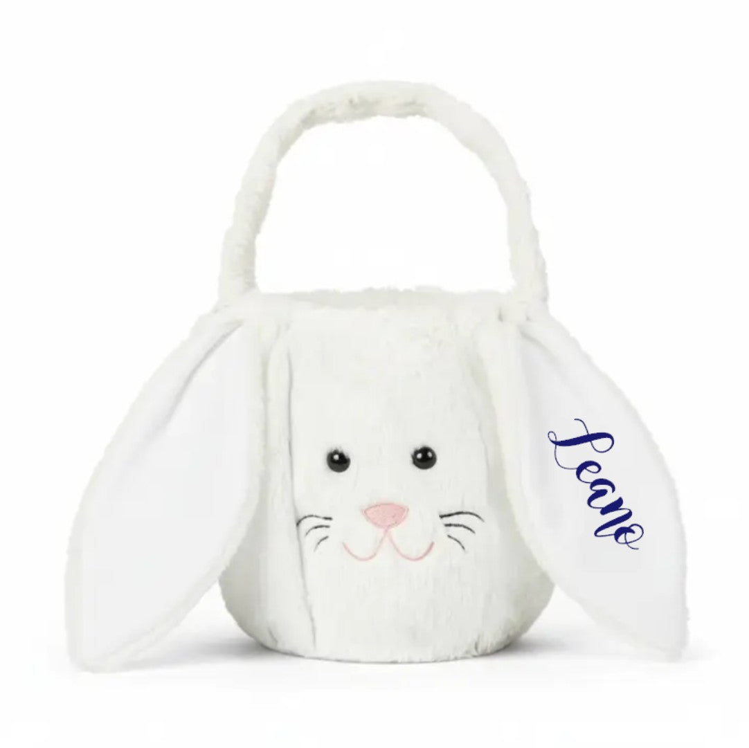 Osternest und Osterkorb Tasche Kuschelhase Weiss
