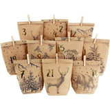 Adventskalender Cozy Christmas Braun Schwarz