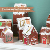 Adventskalender Lebkuchen Häuser