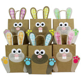 Osternest Papiertaschen Osterhasen Bunt Gestreift