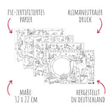 12 Tischsets zum ausmalen - Bibi & Tina