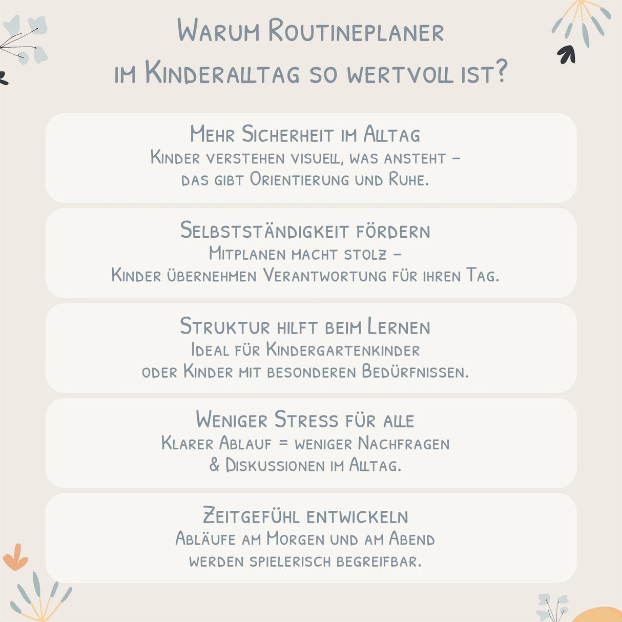 Routineplaner (Morgen & Abend) - Motiv Monster Mutmacherbande