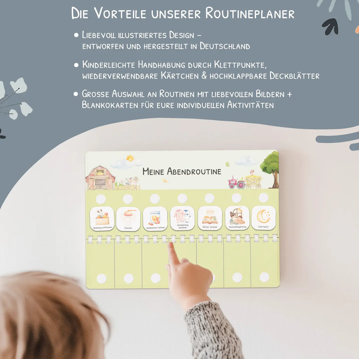 Routineplaner (Morgen & Abend) - Motiv Bauernhof