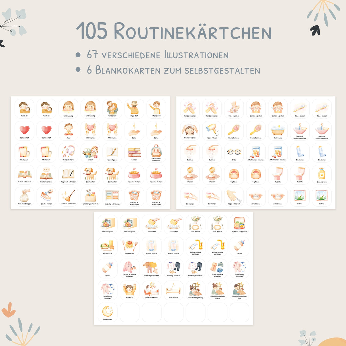 Routineplaner (Morgen & Abend) - Motiv Bauernhof