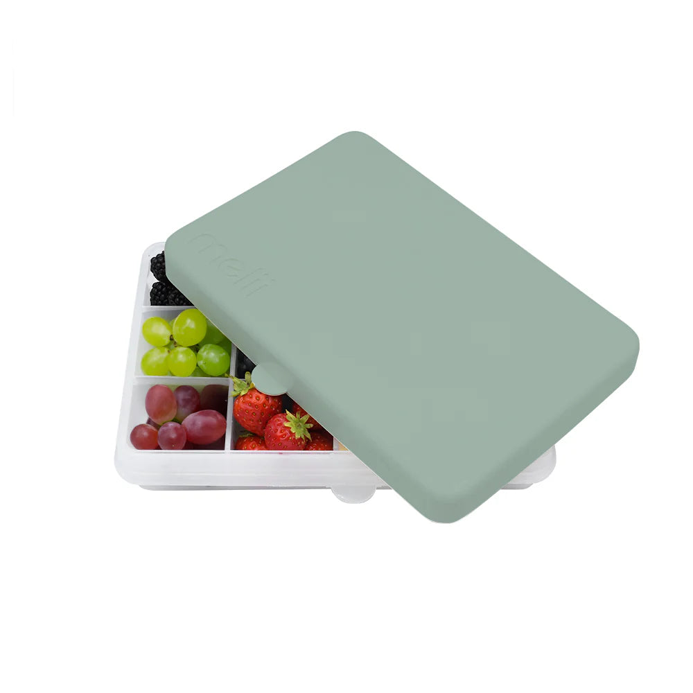 Znünibox Snackbox Melii mit 12 Unterteilungen Grau