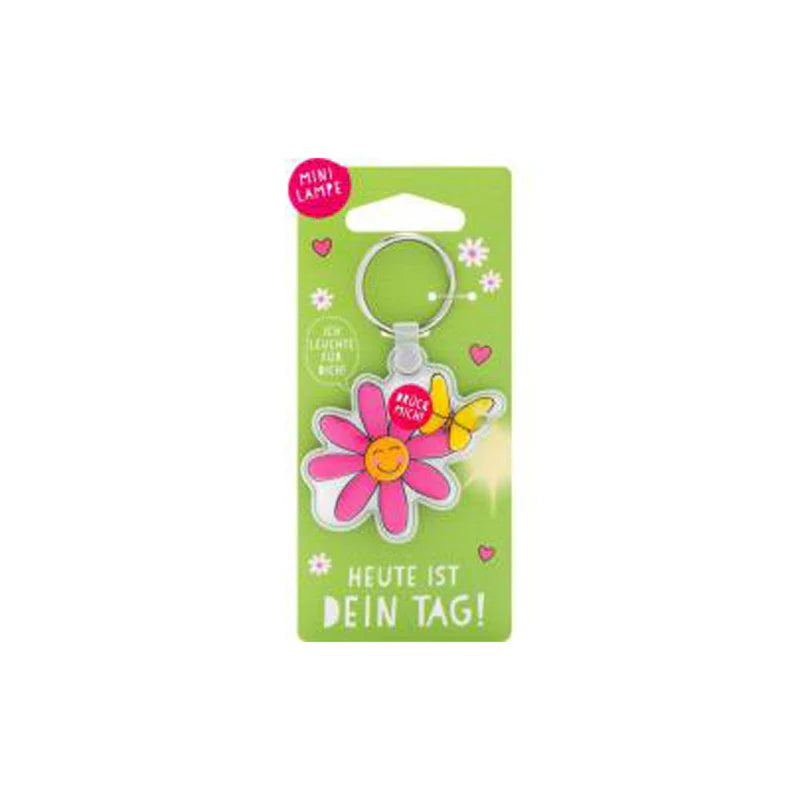 Anhänger mit LED Lampe Blume