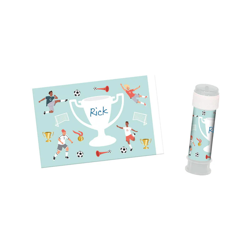 6 Seifenblasensticker Fussball