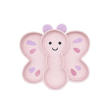 Kinder Silikonteller mit Saugnapf Schmetterling
