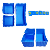 Yumbox Silikonformen Set 3-teilig Blau