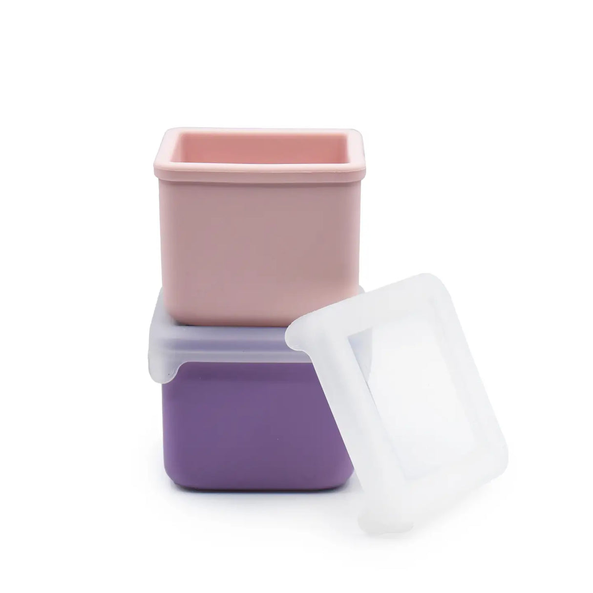Snackbehälter XL aus Silikon Rosa / Violett