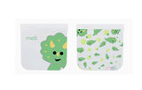 Lunchbag & Snackbeutel wiederverwendbar 2er Set Dino