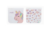 Lunchbag & Snackbeutel wiederverwendbar 2er Set Einhorn