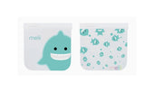Lunchbag & Snackbeutel wiederverwendbar 2er Set Haifisch