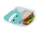 Lunchbag & Snackbeutel wiederverwendbar 2er Set Haifisch