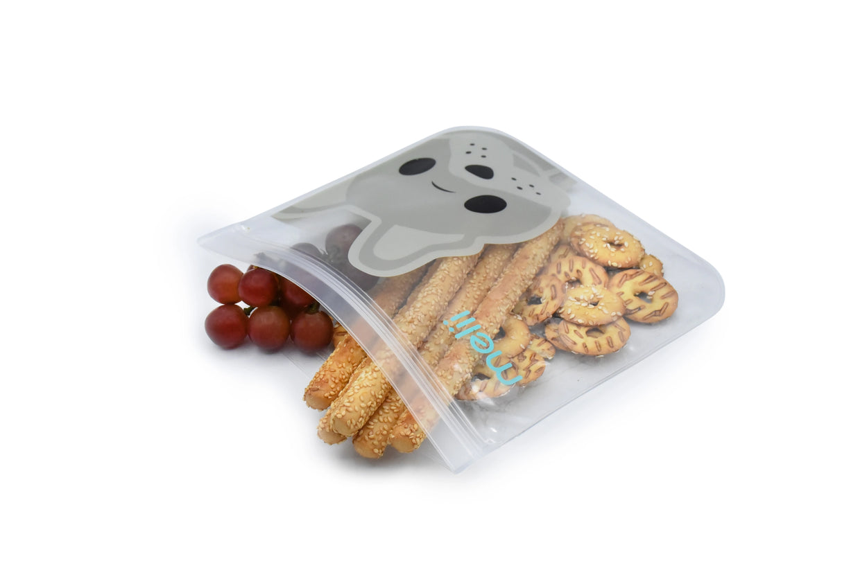 Lunchbag & Snackbeutel wiederverwendbar 2er Set Bulldoge