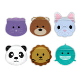Lunchbag & Snackbeutel wiederverwendbar 6er Set Tiere
