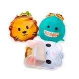 Lunchbag & Snackbeutel wiederverwendbar 6er Set Tiere