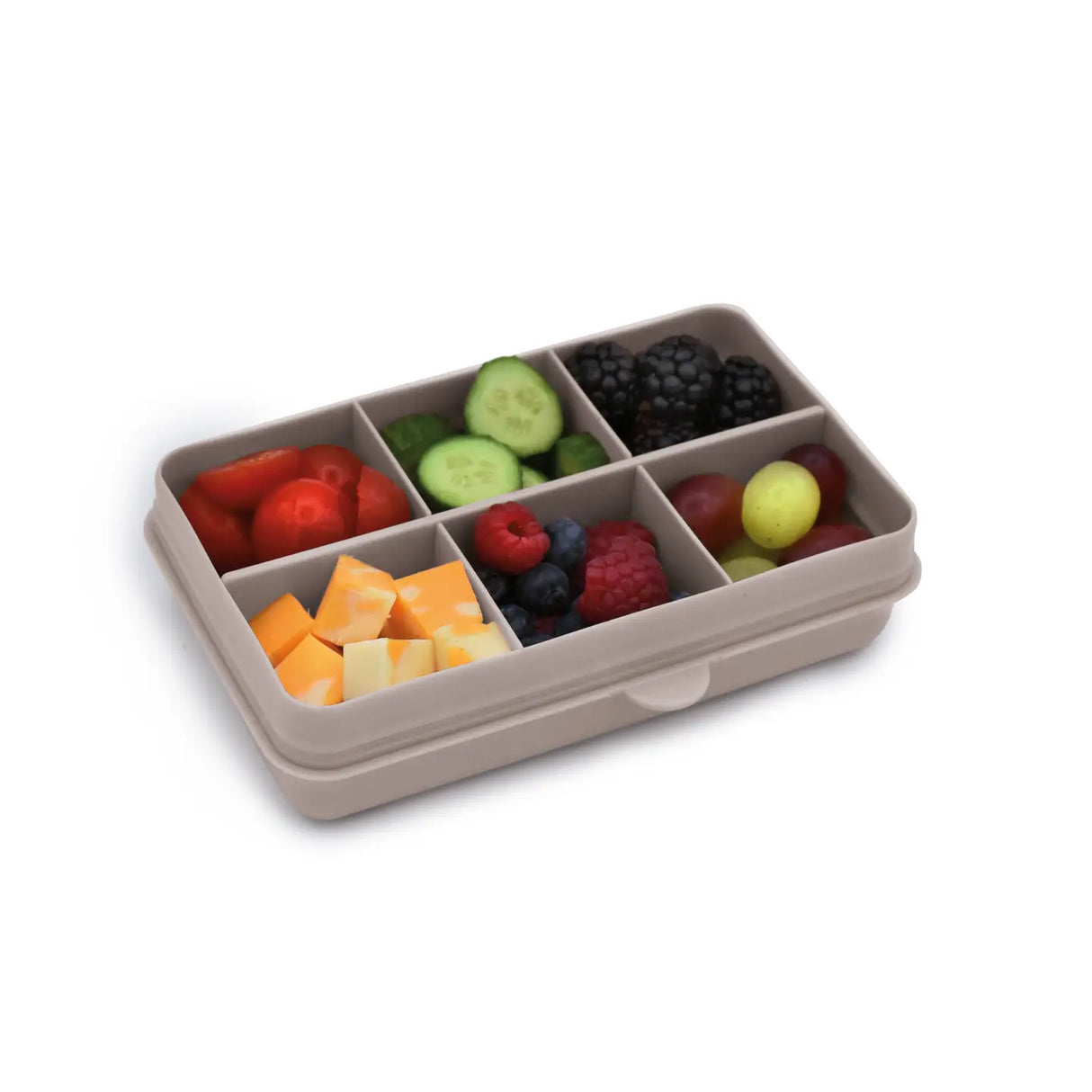 Znünibox Snackbox Melii mit 6 Unterteilungen Grau