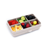 Znünibox Snackbox Melii mit 6 Unterteilungen Weiss