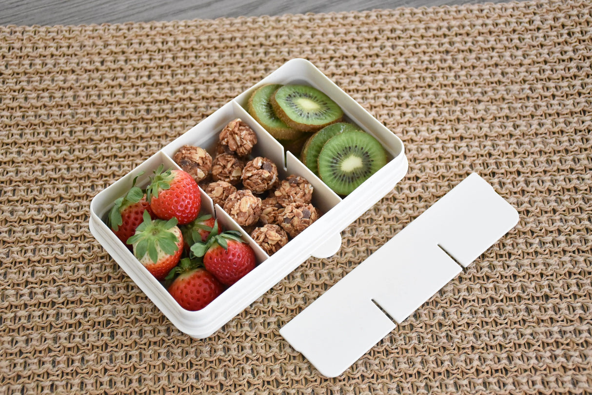Znünibox Snackbox Melii mit 6 Unterteilungen Weiss