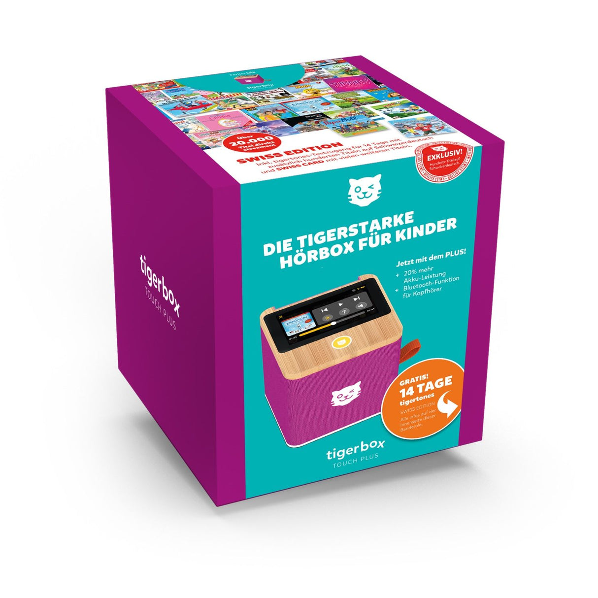 tigerbox TOUCH PLUS lila - Swiss-Edition